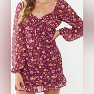 Forever 21 Purple Floral Dress